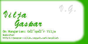 vilja gaspar business card